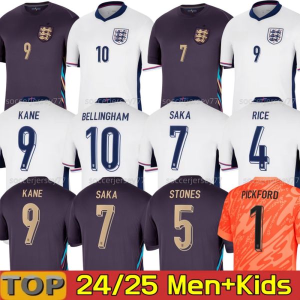 2024 Euro Cup England Soccer Jerseys SAKA FODEN BELLINGHAM RASHFORD STERLING GREALISH National Team KANE 23 24 Football Shirt Kit Red Shirts