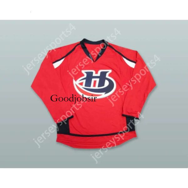 Gdsir Custom RED LETHBRIDGE HURRICANES HOCKEY JERSEY NEW Top Ed S-M-L-XL-XXL-3XL-4XL-5XL-6XL