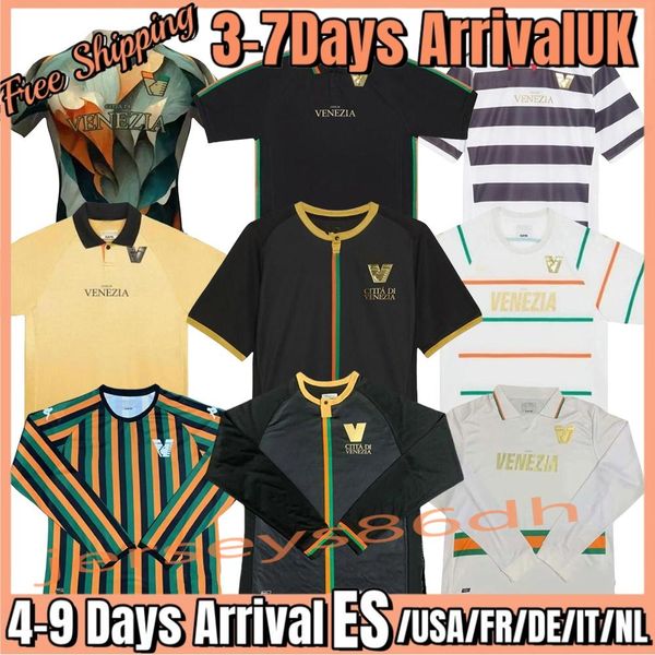 23 24 Venezia FC Soccer Jerseys home Black Away Third 4th ARAMU FORTE Venice 2023 BUSIO Football Shirts 3rd Adukt Kids Kit Uniform pre match