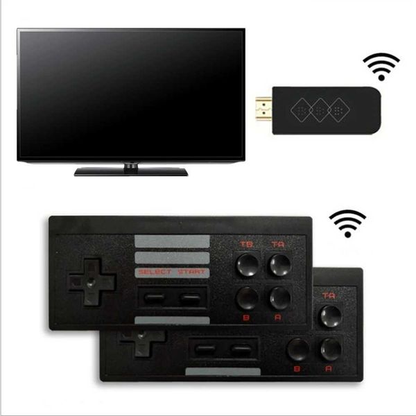 Mini game box with 2 wireless controllers retro gaming stick 2.1 classic gaming email with TV 8-bit Cpatible Y241109