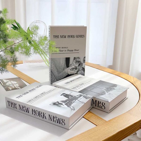 Luxury Decoration Fake Books Aesthetic Decoration Books Home Table Decoration and Accessories Fake Book Decoration W240826