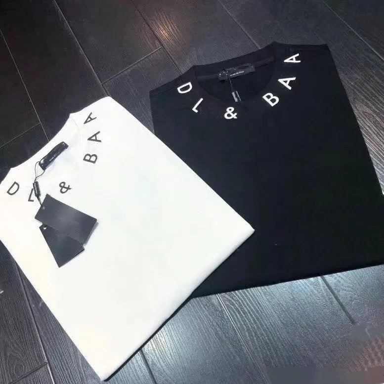 Designer Summer Ladies Luxury Half Sleeve T-shirt High quality graffiti collar loose T-shirt Men sleeveless short sleeve T-shirt Letter fashion Ladi