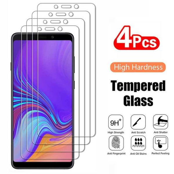 4PCS Tempered Glass For Galaxy A3 A5 A7 A6 A8 J4 J6 Plus 2018 J2 J3 J5 J7 2016 A750 A9 2018 Screen Protector Film Glass M250120