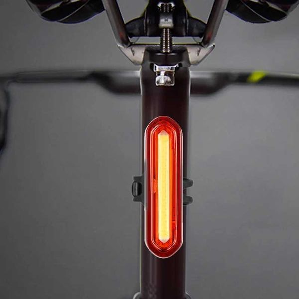 Nighttime bicycle taillights outdoor Highlight USB charging mountain LED warning bicycle taillights bicycle accessories Y240921