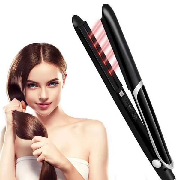 Infrared Fast Heating Hair Straightener Professional Ionic Ceramic Tourmaline Plates Ptc Hair StraightenerXJ241016