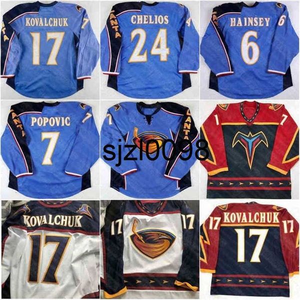Sj98 Ceo17 ILYA KOVALCHUK Thrashers Hockey jersey 15 DANY HEATLEY 39 Tobias Enstrom 16 Bobby Holik 32 Kari Lehtonen 19 Scott Mellanby 18