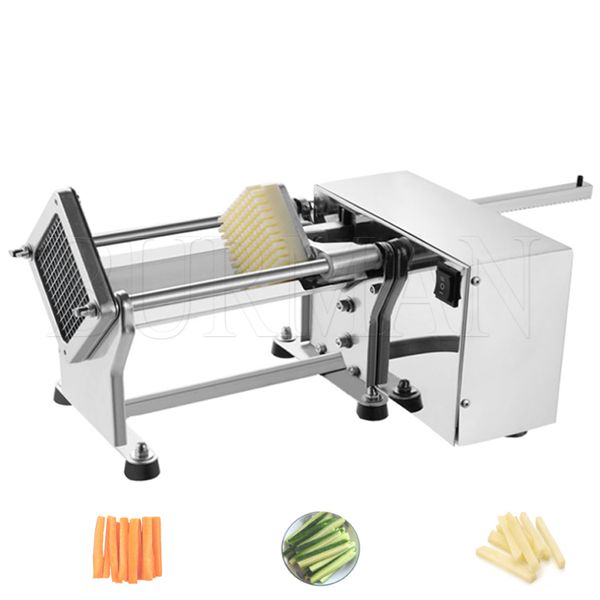 Commercial 60W Low Power Electric Stainless Steel French Fries Machine Potato Strip Machine Onion Cutting Cucumber Radish