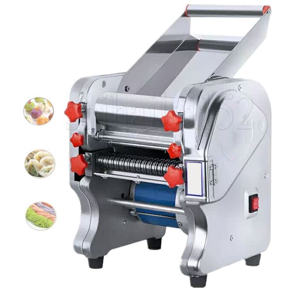 Electric Noodle Press Machine Fresh Pasta Making Dough Roller Stainless Steel Dumpling Skin Maker Kneading Machine