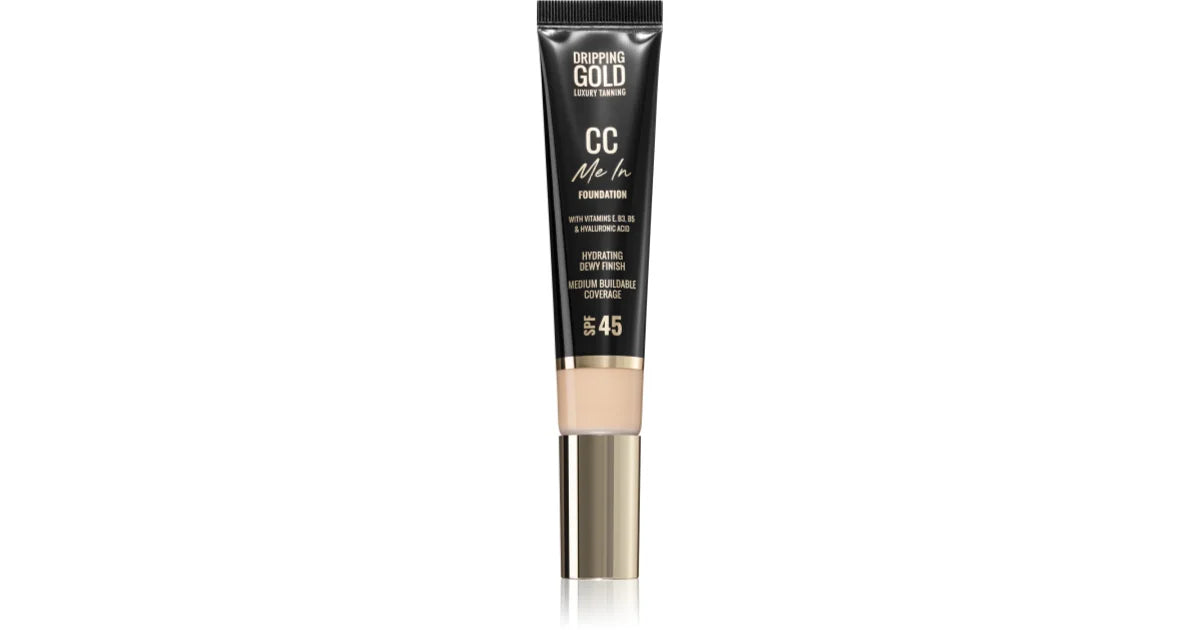 Dripping gold Light Moisturizing Makeup & CC Cream SPF 45 Me In (CC Foundation) 32ml - Shade: 00 Vanilla