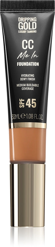 Dripping Gold CC Me In lätt foundation SPF 45 färg Chestnut 8.5 32 ml