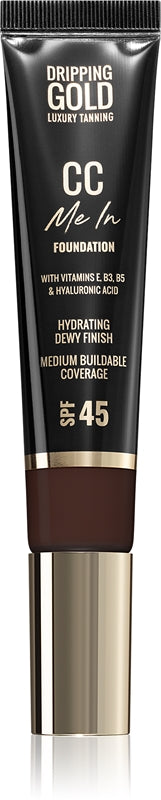 Dripping Gold CC Me In lightweight foundation SPF 45 shade Rich 10 32 ml
