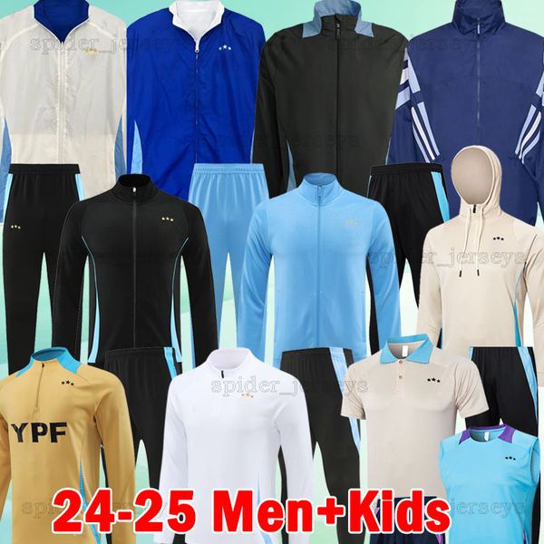 3 Star Argentinas Tracksuit Football Training Jersey 2024 2025 national team Trench coat Jacket Football Shirts Windbreaker Long sleeve Socc