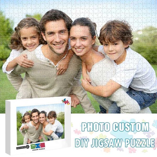 Photo Custom Jigsaw Puzzle 1000 Pieces Assembling Picture Wood Puzzle for Adults Educational Toys Puzzles Adults Customize Y240812