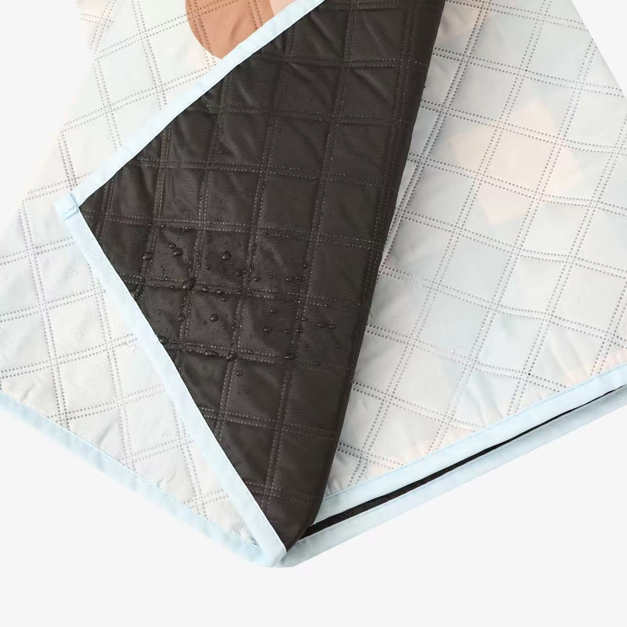 Outdoor moisture-proof mat, thickened picnic mat, camping outdoor waterproof lawn tent, portable floor mat, outdoor beach canvas Good Friend Dog