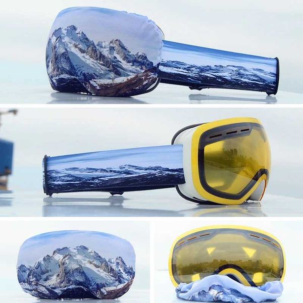 Fashion Ski Goggles Men Women Double Layers Anti-Fog Skiing Eyewear Winter Snow Sport UV Protection Snowboard GogglesXJ240817