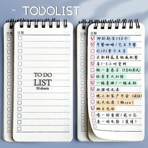 RightPoint Binding Tear off the notebook mini 140x68mm portable diary planner semester schedule todo list journal supplies 240808