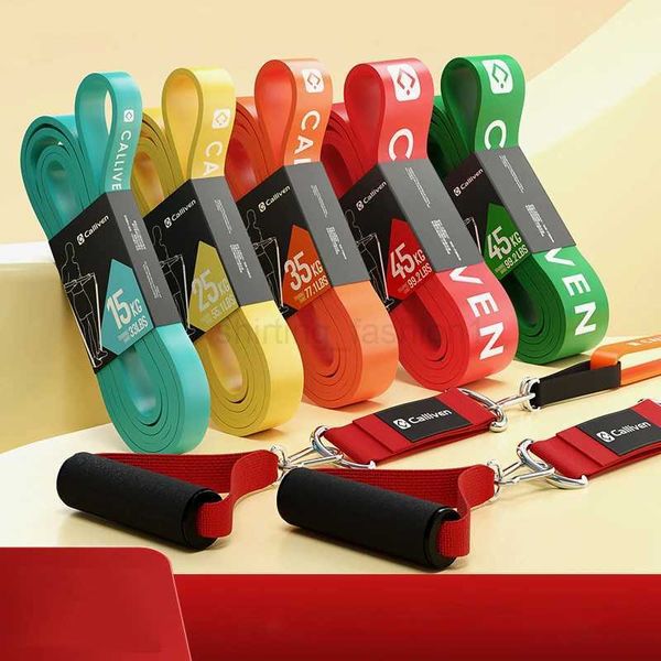 Yoga TPE Elastic Band Pull-up Tension Belt Mens and Womens Strength Fitness Exercise Assisted Resistance Bands For Home GymXJ240809