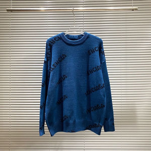 Sweater Men&#039;s Women&#039;s Autumn Round neck striped fashion Long Sleeve Women High End Jacquard Cardigan knitting Sweaters Coats
