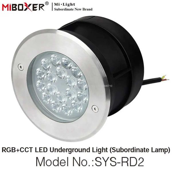 Miboxer SYS-RD1 5W SYS-RD2 9W RGB+CCT LED Underground Light Outdoor Subordinate Lamp IP68 Waterproof Spotlight 2.4G RF Control CL240813