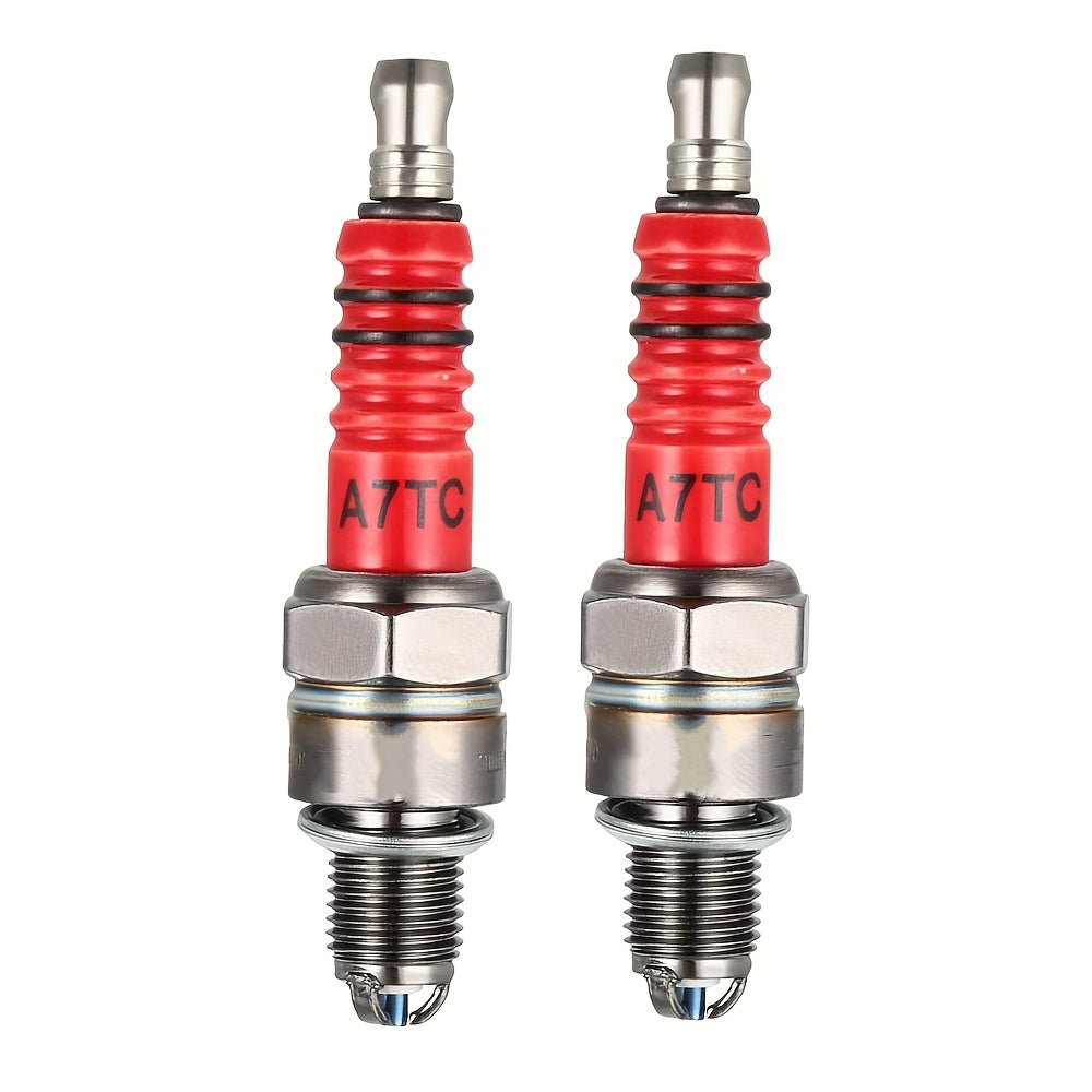 TEMU 1-2-3pcs A7tc Racing 3 Electrode Spark Plug For 50cc 110cc 125cc 150cc Atv Scooter Dirt Bike Go Kart
