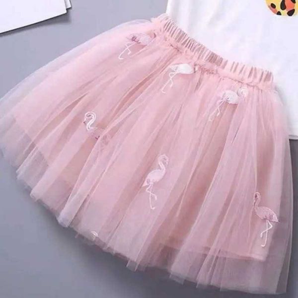 7E53 tutu Dress 3-12T Summer Girls Mesh Tutu Skirt Cute Toddler Girl Ballet Tulle Skirts Children Kids Princess White Pink Short Cake Skirts