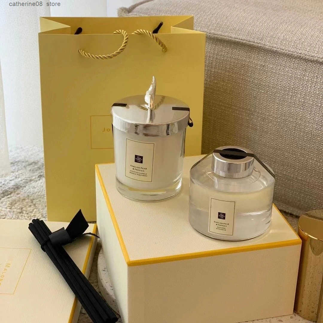 Zumalone Aromatherapy Candle Soothing Sleep Aid Birthday Gift JoMalone London Fragrance Gift Set with Plants Z250815