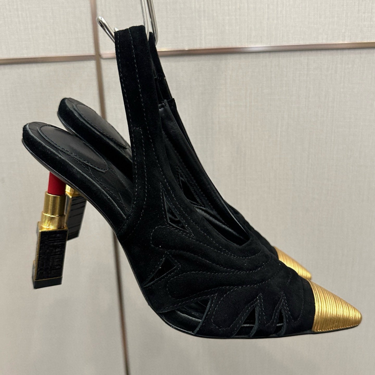 (Order by pic in opt, not by desc) High-heeled Sandals with Lipstick-shaped Heels