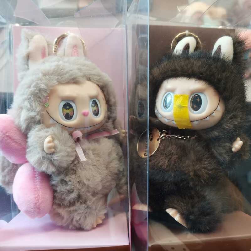 Labubu Zimomo Version The Monster aroon Blind Box Mokoko Vinyl Face Series Keychain Bag Pendant Collectible Girlfriend Gift X250606