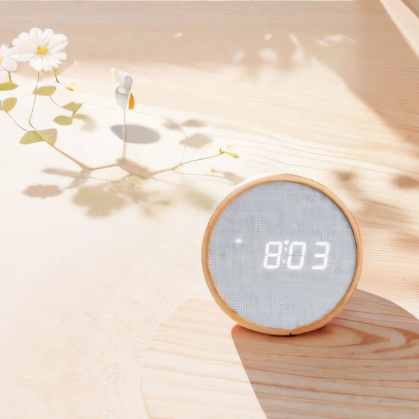 Wooden Digital Alarm Clock Silent Table Clock Modern Home Decoration for bedroom Office Niditon 250120
