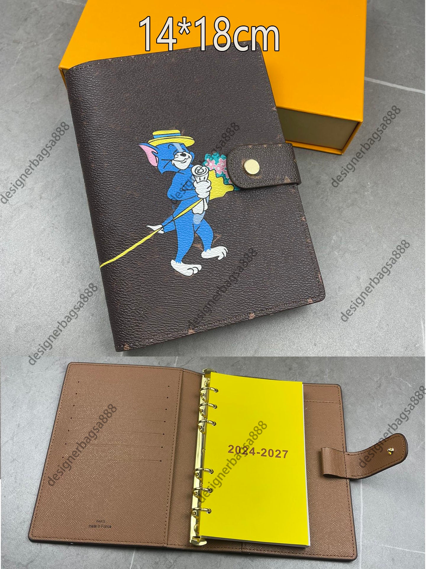 Designer Medium DESK AGENDA COVER Holders Memo Planner Men Women Cartoon Notebook Diary Agendas Protective Case Card Passport Holder