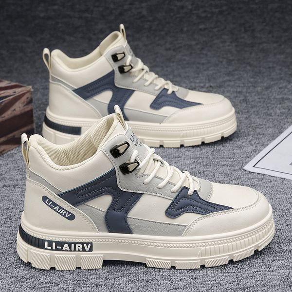 winter warm Autumn and trendy outdoor high top Martin boots, men&#039;s cotton versatile work clothes, sports board shoes, thick soled snow