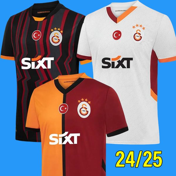 24 25 Galatasaray GOMIS LINNES soccer jerseys 2024 2025 CIGERCI BELHANDA FERNANDO FEGHOULI DONK Home Away Football Shirts