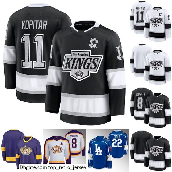 LA Anze Kopitar King 2024-25 Hockey Jersey Kevin Fiala Quinton Byfield Adrian Kempe Drew Doughty David Rittich Caleb Jones Tanner Jeannot Ph