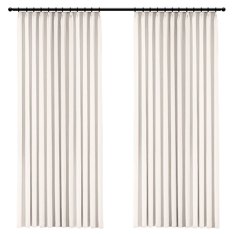 D289 new thick velvet expert chenille curtain cream color high light-shielding light luxury bedroom living room finished product sent to finalize