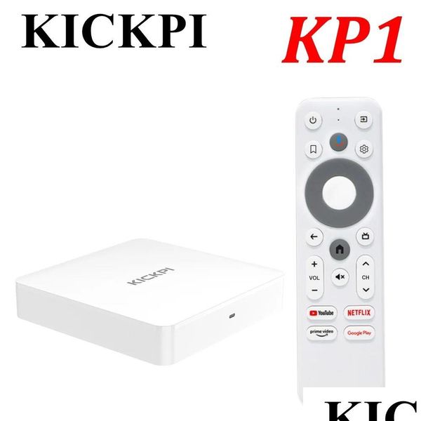 Android Tv Box Kickpi Kp1 Netflix 11.0 Amlogic S905Y4 Media Player 4K Set Top 2G 32G Av1 2.4G 5G Wifi Bt5.0 Drop Delivery Electronics Otxmd