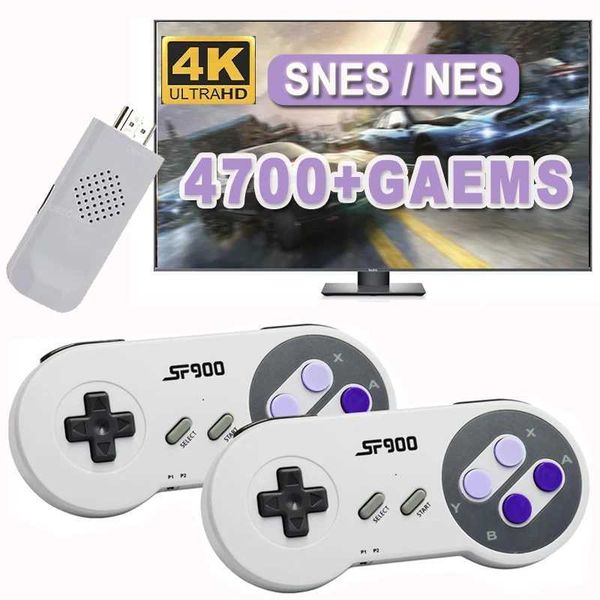 SF900 Video Game Console HD TV Game Stick Wireless Controller Built in 4700 Games Handheld Game Player Game Board Y241109