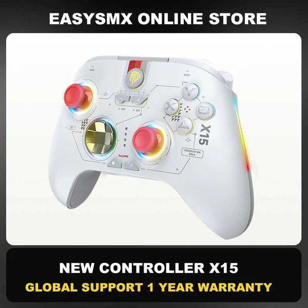 EasySMX X15 wireless PC controller game board is compatible with Windows PCs laptops mobile phones switches and Hall effect 3D simulation st