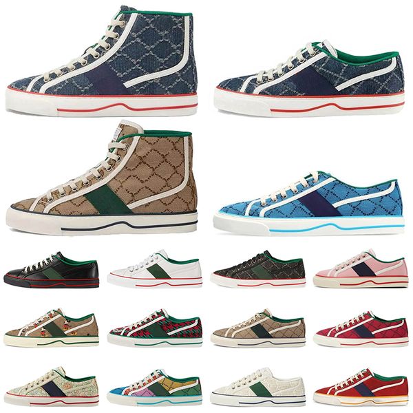 2024 New Classic Denim Tennis 1977s Designers Canvas Shoes Platform Vintage Embroidered Ace Rubber Sole Trainers Low OG Original Chaussures