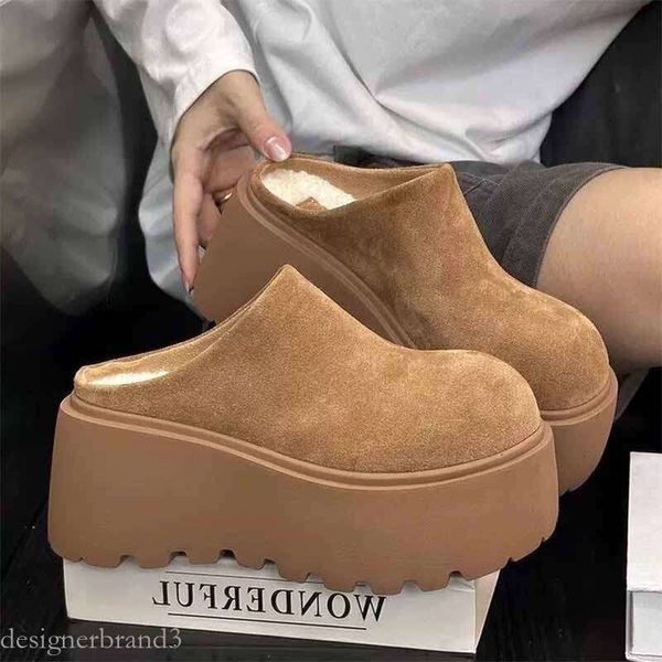 High Heels Platform Women Slippers Suede Fashion Walking Shoes Woman Trend Pumps Dress Sgback Chaussure Femme vgfgh