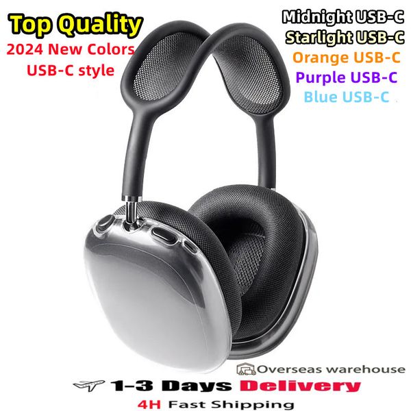 For Airpod Max B1 MAX Top ANC Pro max air pro 2 3 4 Headband Headphone Accessories Transparen Silicone Waterproof Protective case air Maxs H