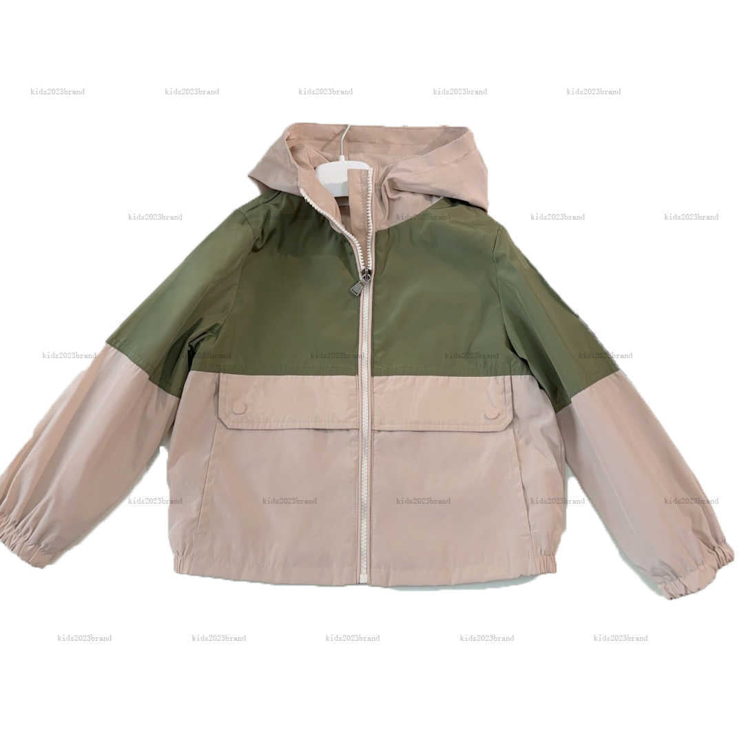 baby clothes Classic print Jacket high-quality Hooded Coat kids Outwear designer sunscreen clothing Long sleeved zipper top new product