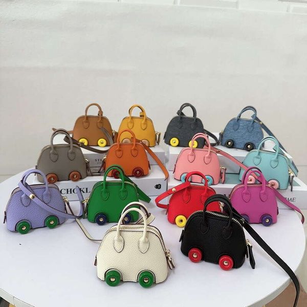 Mini wheel shell cute lipstick headphone accessories new bowling bag car pendant