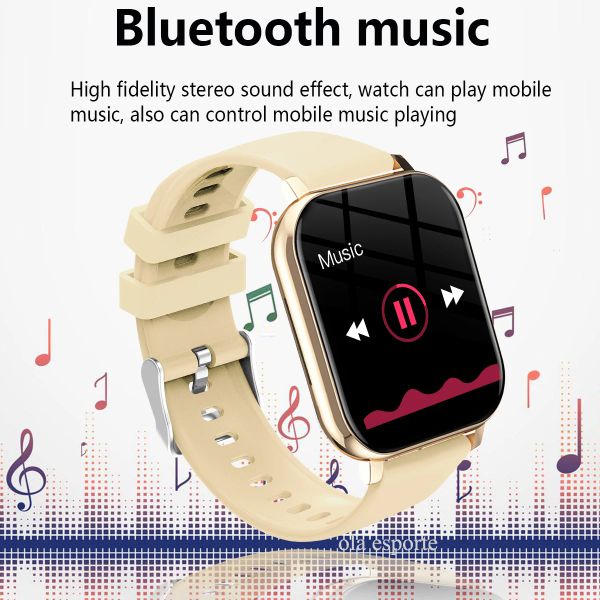 New Smart Watch for Men Women Bluetooth SmartWatch Phone Call Sport Band Custom Watch Faces Music Control Sport Steps Caculating