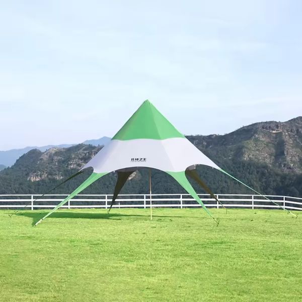 Outdoor Large Single Double Pole Star Tent Marquee Party Camping Canopy Large Canopy Star Tent