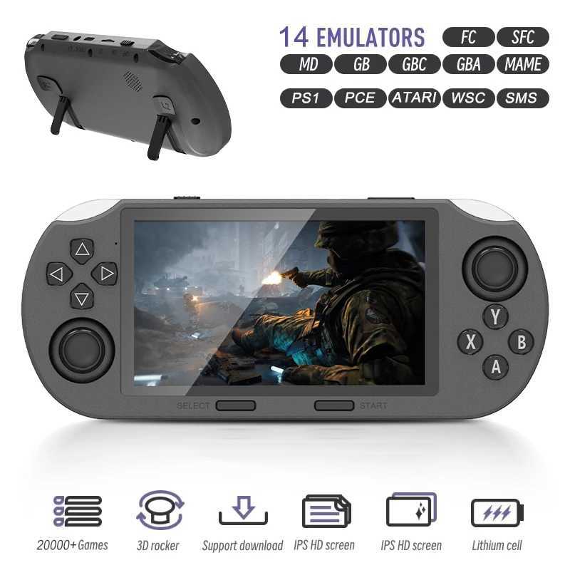 SF3000 4.5 Inch IPS Screen Portable Handheld Player Retro Video Game Console Built-in 20000+ Games for PS1-GBA-SFCC250220