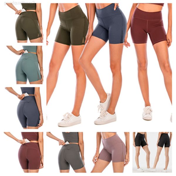 Shorts de ioga esportiva feminina shorts de ioga de atletismo calças tênis fitness executando treinamento falso casual ar casual