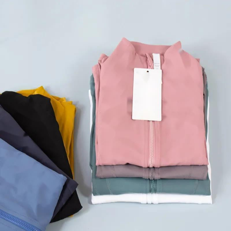 Yogas sets Jacket legging bra Women Yoga Outfits Workout Sport Coat Fitness JacketS Sport Quick Dry Activewear Top Solid Zip Up Sweatshirt Sportwear