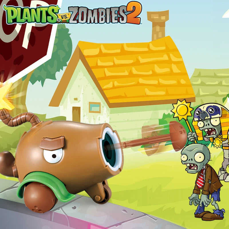 Plants Vs Zombies 2 Licensed Coconut Cannon Pull Back Car Battle Set Bulk Stock Collectible Action Figures Strategy Game Family Kids Gift