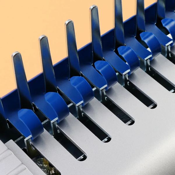 50PCS PVC Binding Aprons 21 Rings 6-12mm A4 File Document Plastic Comb Machine Plastic Rings Scrapbook Notebook Office Supplies