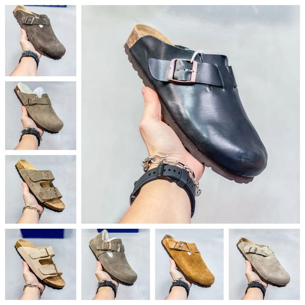 Clogs mules pantoufles designers Shoes slippers slide scuffs men platform flip Flop leather suede Gold trainers outdoor loafers Slipper big